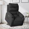 vidaXL Sill&oacute;n el&eacute;ctrico reclinable elevable de tela negro