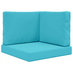 vidaXL Coj&iacute;n para sof&aacute; de exterior 3 pcs Tuquesa Poli&eacute;ster