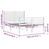 vidaXL Estructura de cama con cabecero madera maciza 140x200 cm