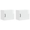 vidaXL Armario de Pared LUCCA 2 pcs Brillante 50 x 31 x 40 cm