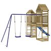 vidaXL Parque infantil de exterior madera de pino impregnada