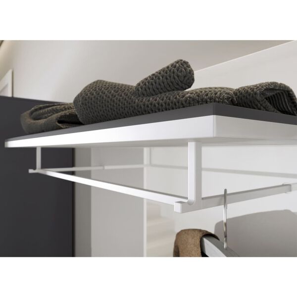 Germania Panel perchero GW-Rimini 75x30x101 cm grafito y blanco