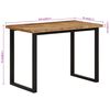 vidaXL Mesa de comedor madera maciza de mango 110x55x75 cm