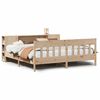 vidaXL Cama con estantería sin colchón madera maciza de pino 200x200cm