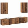 vidaXL Conjunto de mueble de TV 4 pcs Madera envejecida