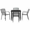 vidaXL Conjunto de Comedor de Jard&iacute;n 5 pcs Antracita