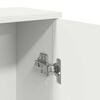 vidaXL Mueble de baño con portarrollos blanco 39x22x90 cm