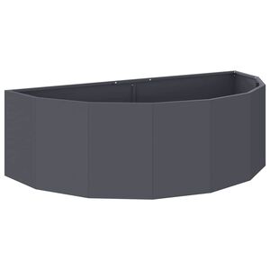 vidaXL Jardinera Antracita 120 x 60 x 35 cm Acero