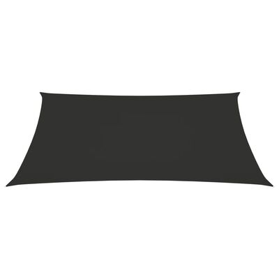 vidaXL Toldo de vela rectangular tela Oxford gris antracita 2x3 m