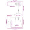 vidaXL Parque infantil de exterior madera maciza Douglas