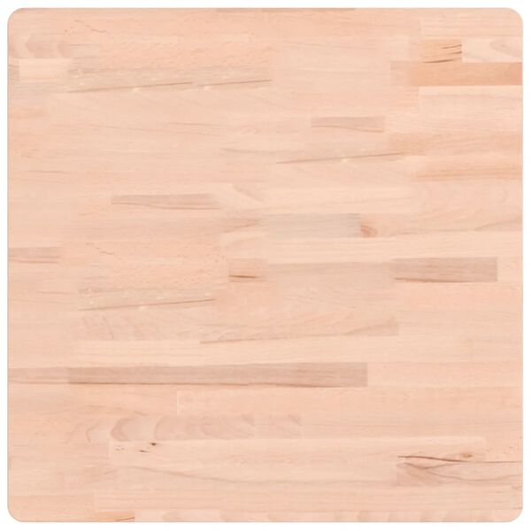 vidaXL Tablero de mesa cuadrado de madera maciza de haya 60x60x4 cm