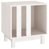vidaXL Caseta para perros madera maciza de pino blanco 50x40x52 cm