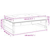 vidaXL Taburete de jardín madera maciza de abeto Douglas 120x80 cm