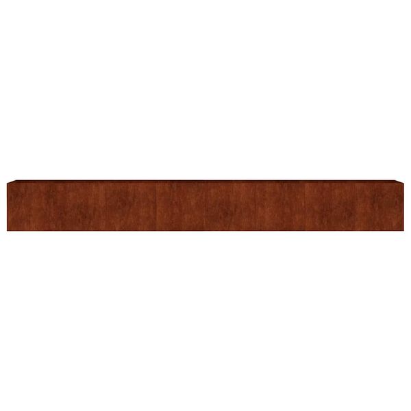 vidaXL Jardinera acero corten 360x40x40 cm