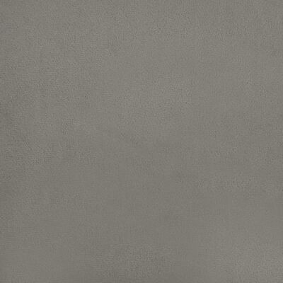 vidaXL Colchón de muelles ensacados terciopelo gris claro 180x200x20cm