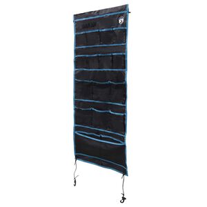 vidaXL Bolsa de almacenamiento Negro y azul 125 x 48 cm oxford