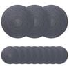 vidaXL Manteles de yute 12 uds. Gris oscuro 100% Yute Tossa