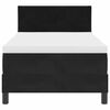 vidaXL Cama tipo Box Spring con colch&oacute;n Negro 90 x 200 cm Terciopelo