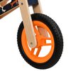 vidaXL Bicicleta de equilibrio para niños estampado naranja
