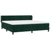 vidaXL Cama box spring con colch&oacute;n terciopelo verde oscuro 200x200 cm