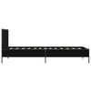 vidaXL Estructura de cama madera de ingenier&iacute;a y metal negro 90x200 cm