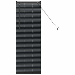 vidaXL Persiana veneciana Negro 130 x 45 cm 25 mm Aluminio