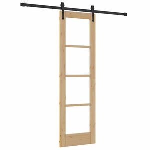 vidaXL Puerta Corredera Natural 61 x 198,5 cm