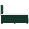 vidaXL Cama box spring con colch&oacute;n terciopelo verde oscuro 120x190 cm