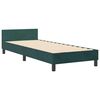 vidaXL Cama tipo Box Spring Verde oscuro 80 x 200 cm Terciopelo