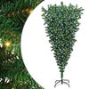 vidaXL &Aacute;rbol de Navidad artificial preiluminado al rev&eacute;s con juego de bolas
