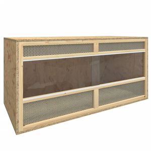 vidaXL Terrario de madera contrachapada 100x47x47 cm