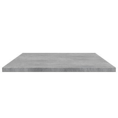 vidaXL Estante para estantería 4 uds madera gris hormigón 100x40x1,5cm