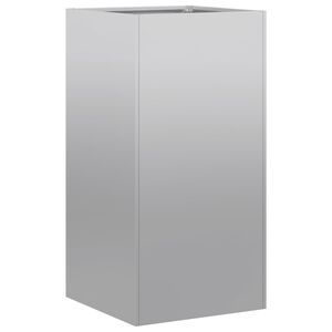 vidaXL Jardinera 40x40x80 cm de acero galvanizado