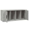vidaXL Mueble para TV contrachapada gris hormigón 100x35x40 cm