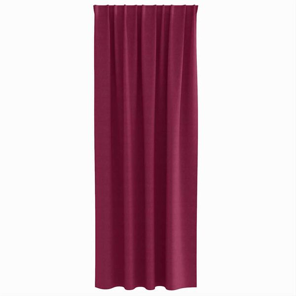 vidaXL Cortinas Opacas con Anillas 2 pcs Rojo vino 225 x 140 cm