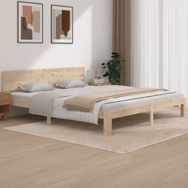 vidaXL Estructura de cama doble sin colch&oacute;n 180x200 cm