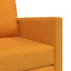 vidaXL Sof&aacute; cama de suelo 2 en 1 tela amarillo oscuro 112x174x55 cm
