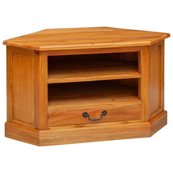 vidaXL MuebledeTVdeesquina con caj&oacute;n Natural 79 x 40 x 46 cm