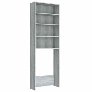 vidaXL Armario de lavadora gris Sonoma 64x24x190 cm