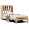 vidaXL Cama con estanter&iacute;a sin colch&oacute;n madera maciza de pino 90x200 cm