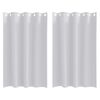 vidaXL Cortinas Opacas con Anillas 2 pcs Gris P&aacute;lido 175 x 140 cm