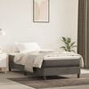 vidaXL Estructura de cama con somier terciopelo gris oscuro 100x200cm