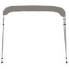 vidaXL Toldo bimini de 4 arcos gris 243x210x137 cm