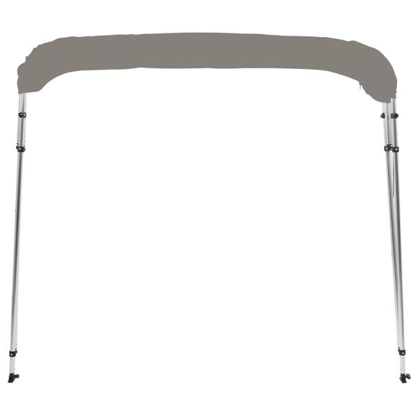 vidaXL Toldo bimini de 4 arcos gris 243x210x137 cm