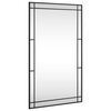 vidaXL Espejo de pared rectangular de hierro negro 60x100 cm