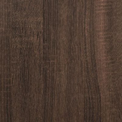 vidaXL Zapatero de madera de ingeniería marrón roble 80x21x125,5 cm