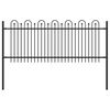 vidaXL Valla en Arco de P&uacute;as DRONTEN 200 x 130 cm Negro