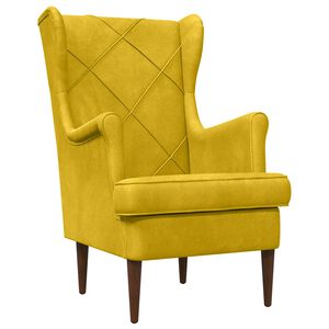 vidaXL sill&oacute;n Amarillo Terciopelo