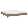 vidaXL Cama sin colch&oacute;n tela gris taupe 180x200 cm