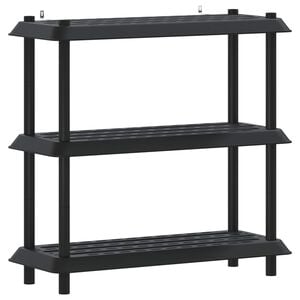 vidaXL Estanter&iacute;a 3 niveles 100 x 40 x 96 cm PP Gris antracita
